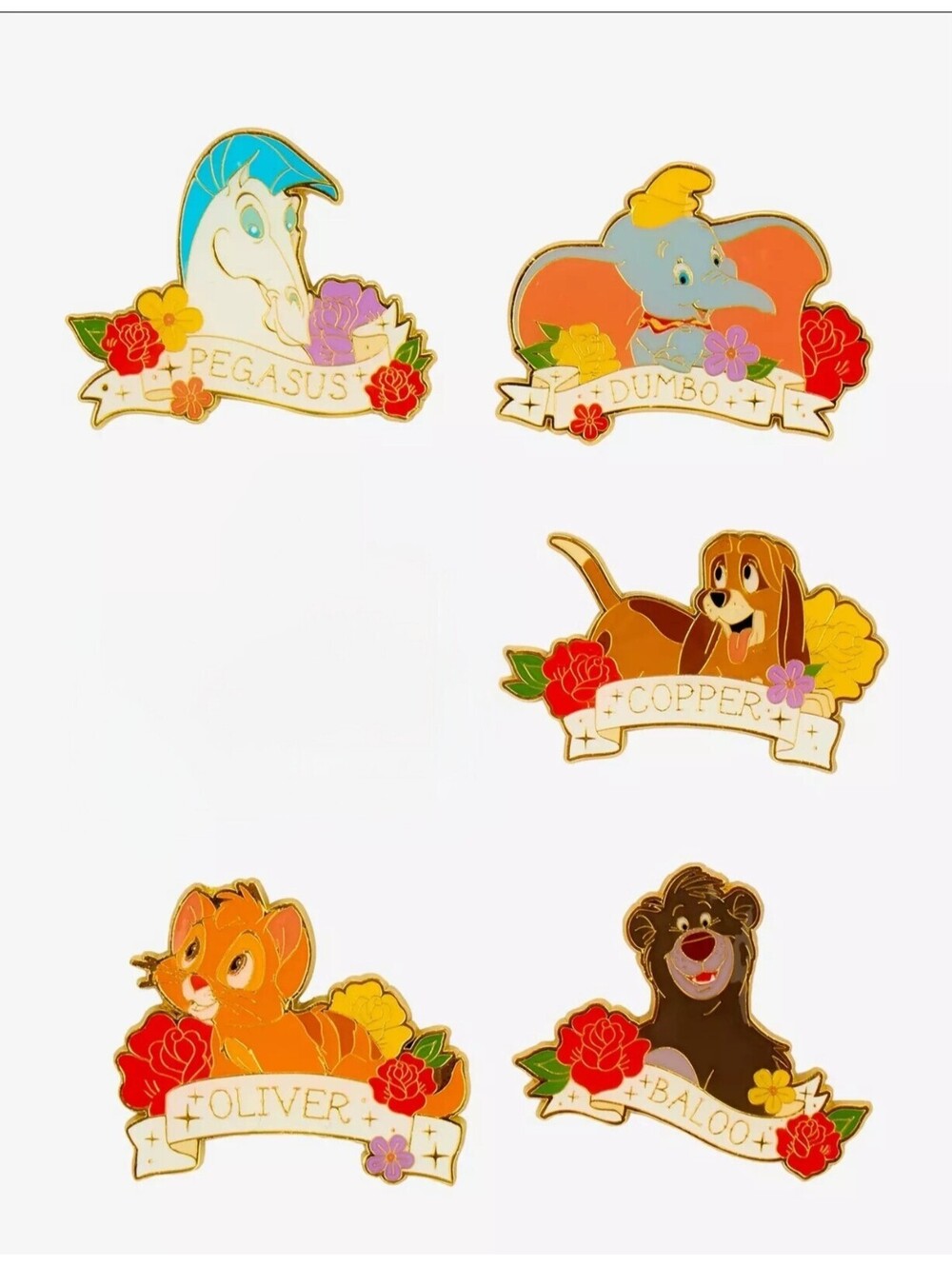 Loungefly Disney Character Tattoo Blind Box Enamel Pin